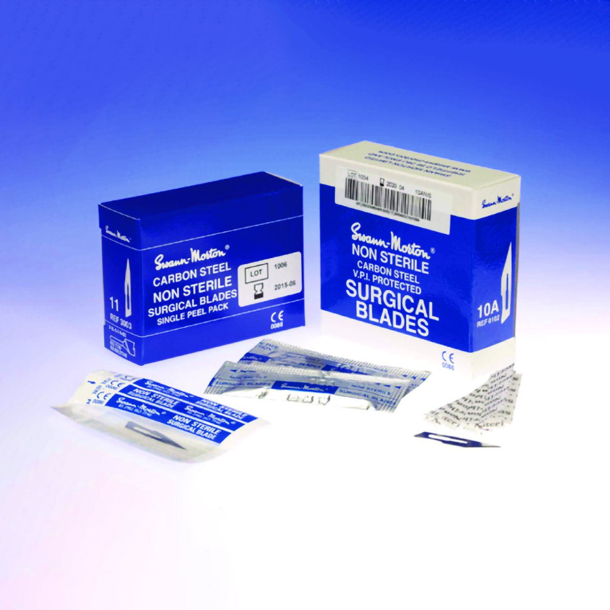 Scalpel blades, non-sterile