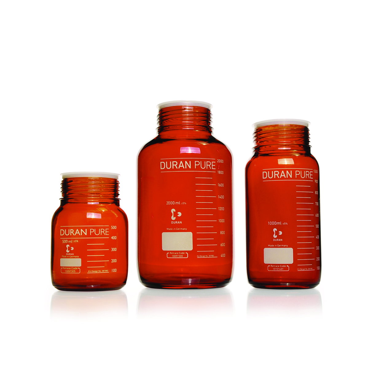 Laboratory bottles, Duran® PURE, amber | Nominal capacity: 3500 ml
