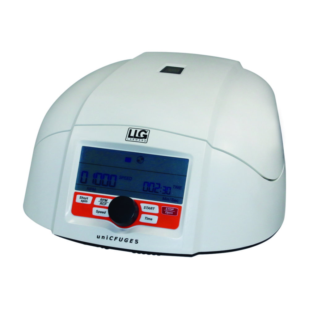 Mini centrifuga LLG-uniCFUGE 5 con timer e display digitale
