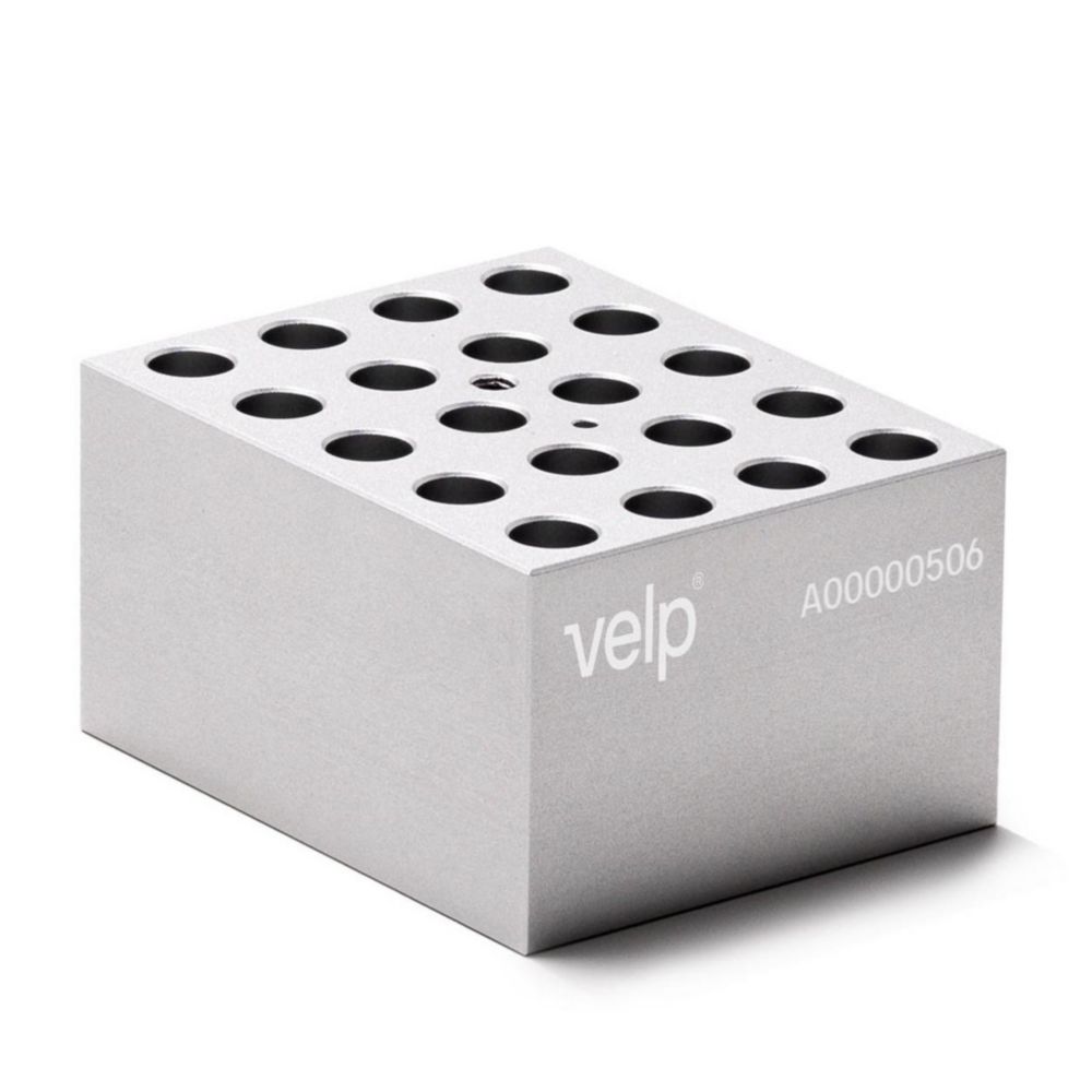 Blocks for microcentrifuge tubes for dry block heater ECODRYBlock | Type: MCT-W20-V015-B