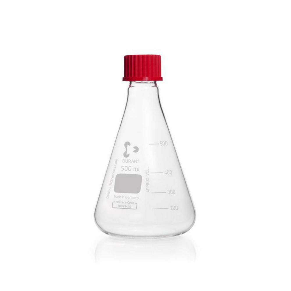 Erlenmeyer flasks, DURAN®, with screw neck