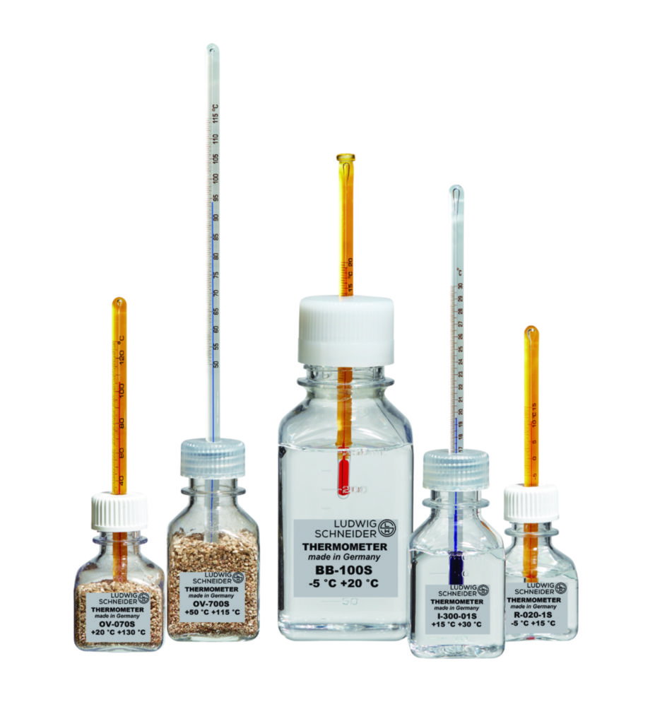 Bottle thermometers Exact-Temp, with DAkkS calibration certificate
