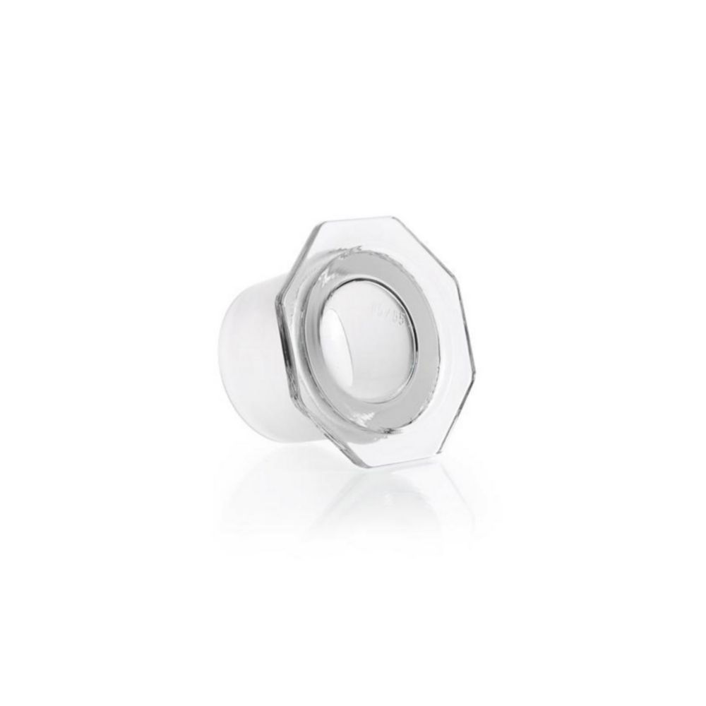 Ground joint stoppers, borosilicate glass 3.3, semi hollow