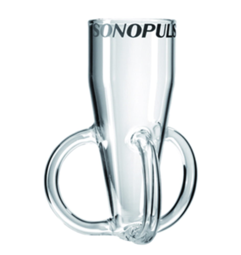 Glass sample vessels, Borosilicate glass 3.3 for Ultrasonic homogenisers SONOPULS, rosette cell