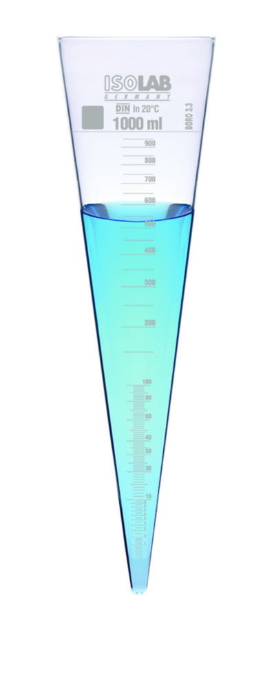 Imhoff Sedimentation cones, borosilicate glass 3.3