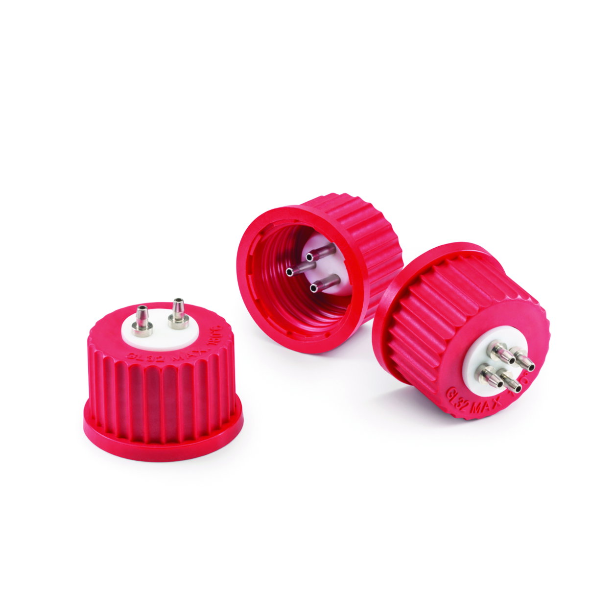Connection cap systems, PBT, with PTFE insert