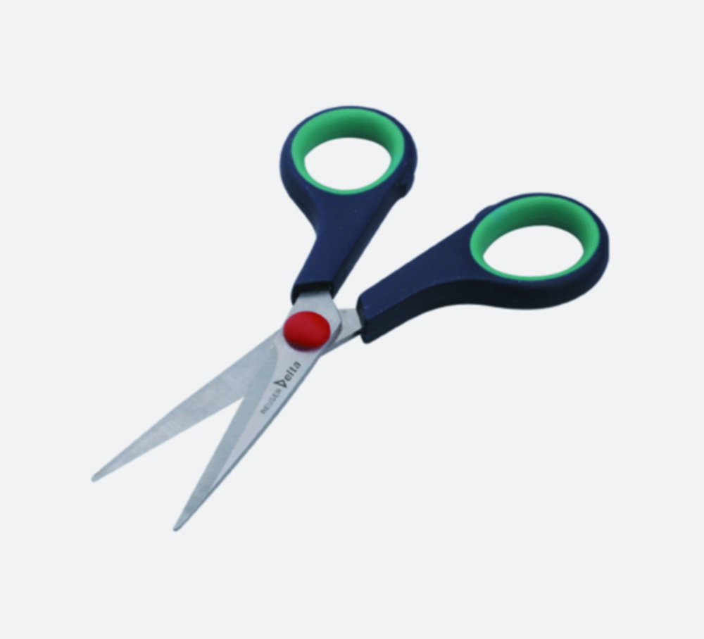 Forbici universali, acciaio inox, lucidate, manico in plastica