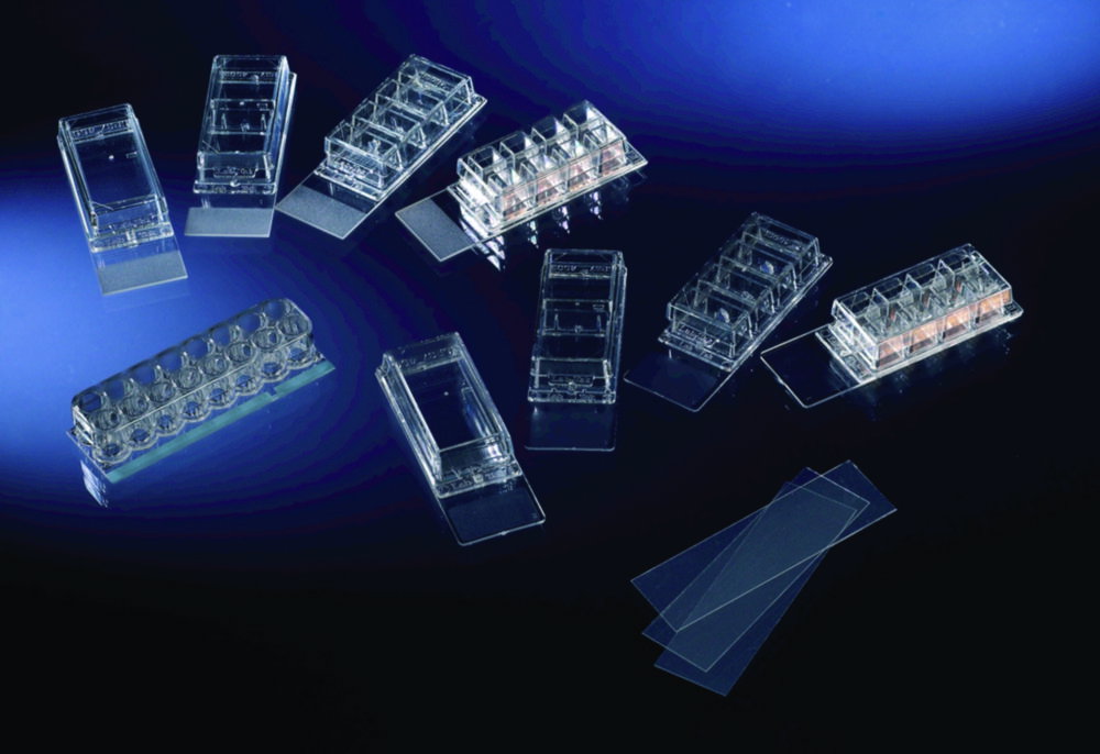 Camera Vetrini per microscopio Lab-Tek™ Chamber Slide™ System, Vetro