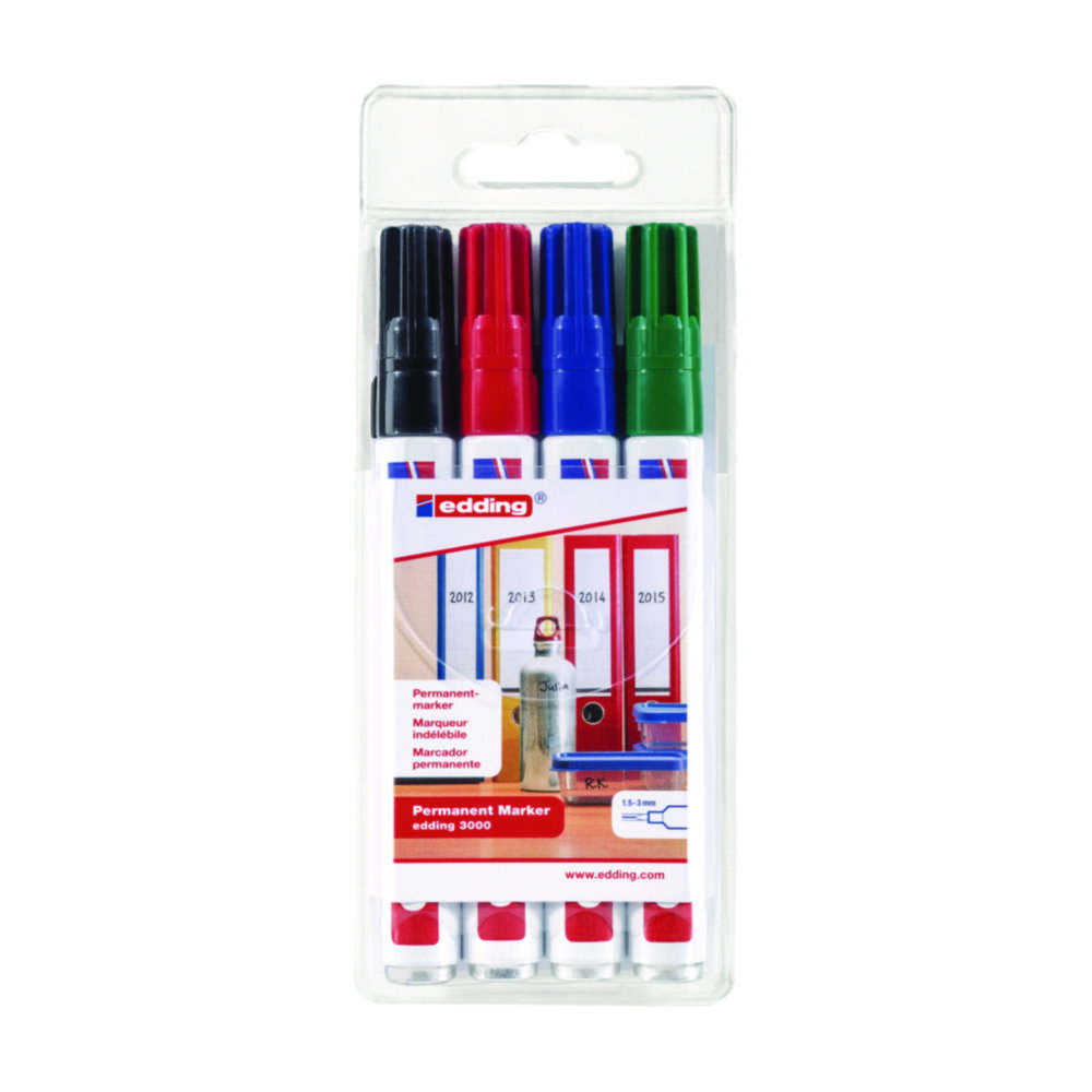 Marker permanente edding 3000, set