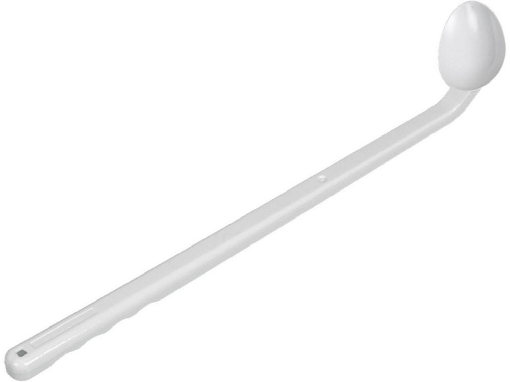 Disposable spoons, curved, long handle, Bio, Green PE
