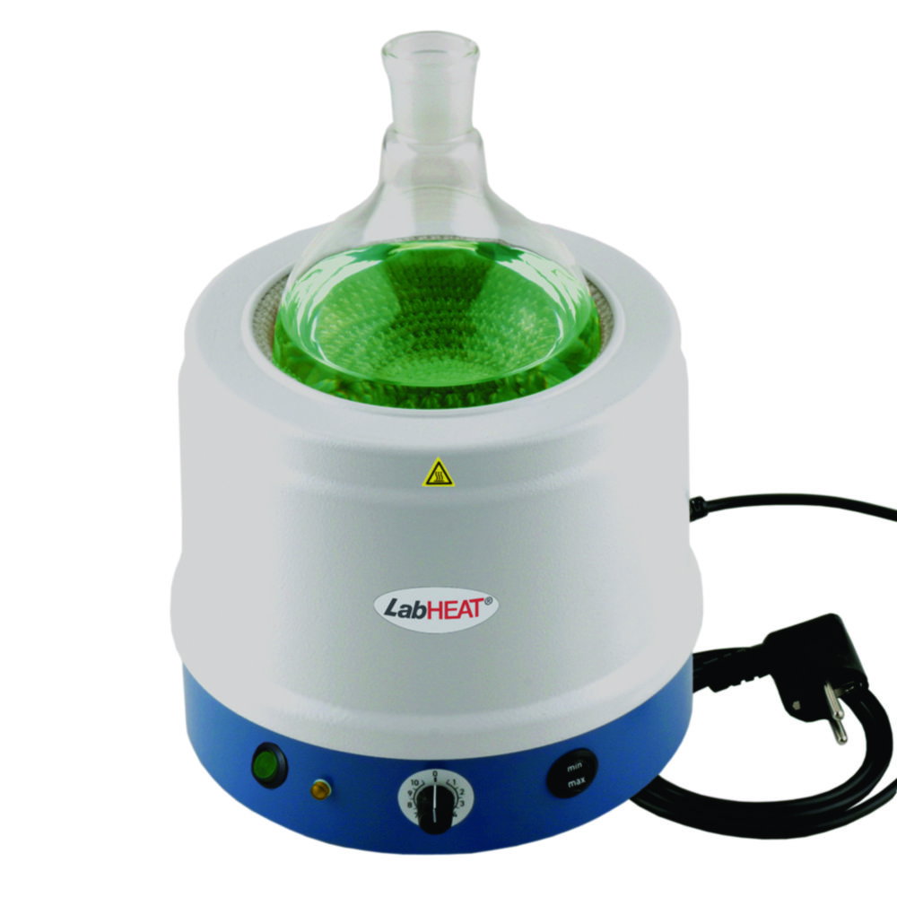 Metal-cased heating mantles series KM-ME, with controller