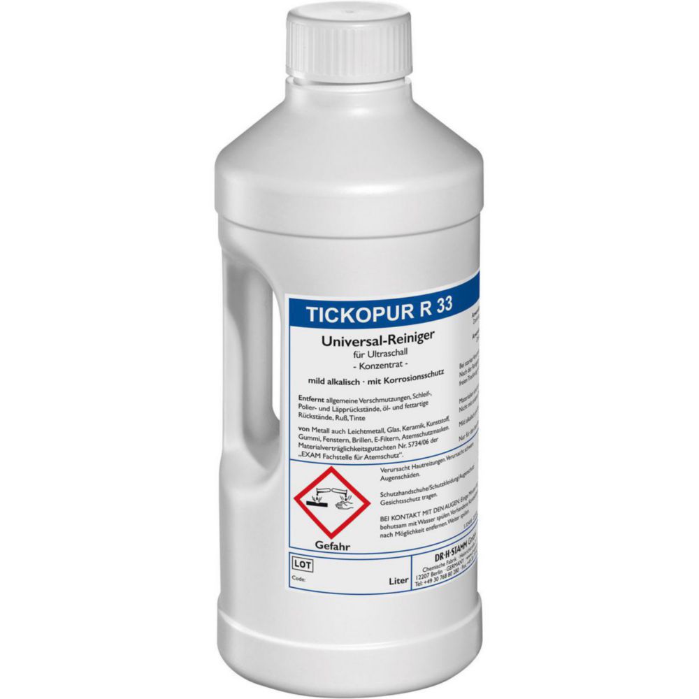 Soluzioni concentrate per bagni ad ultrasuoni TICKOPUR R 33