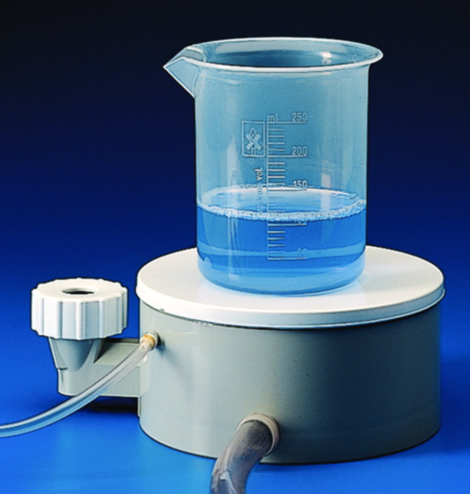 Magnetic stirrer, operated by water/air pressure