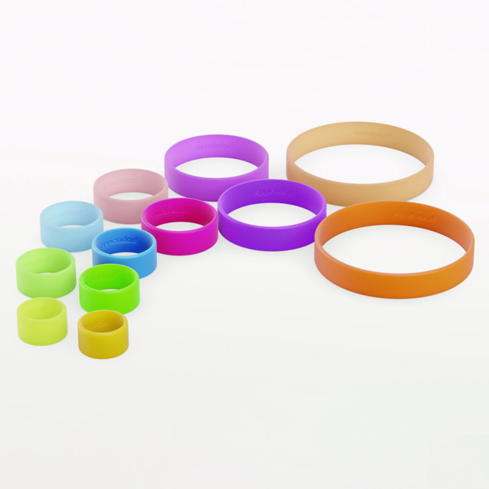 Marking rings ColorTag, silicone, 34 mm