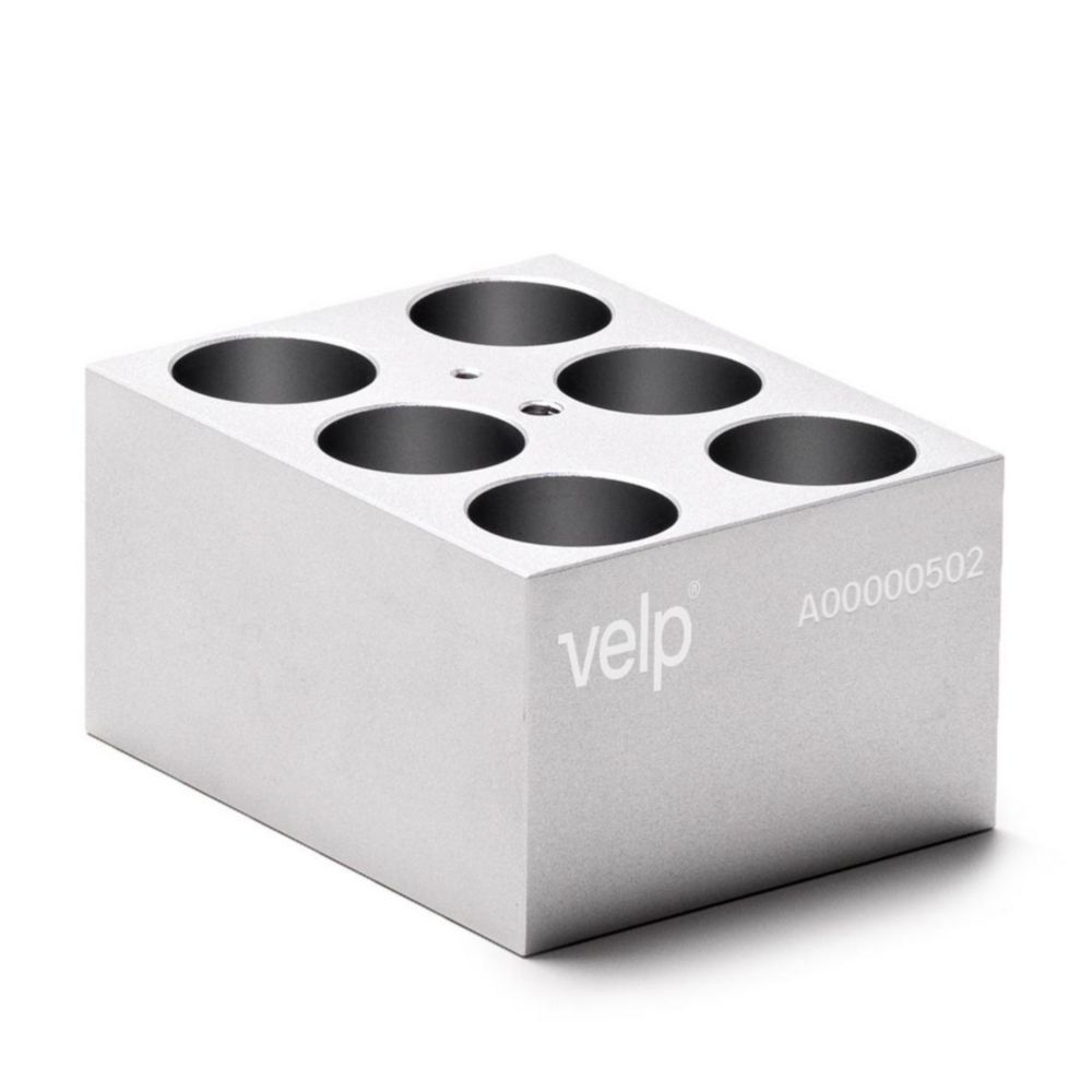 Blocks for test tubes for dry block heater ECODRYBlock | Type: STT-W06-D250-A