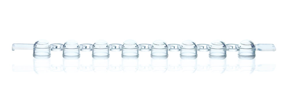 PCR caps, strips of 8, PP