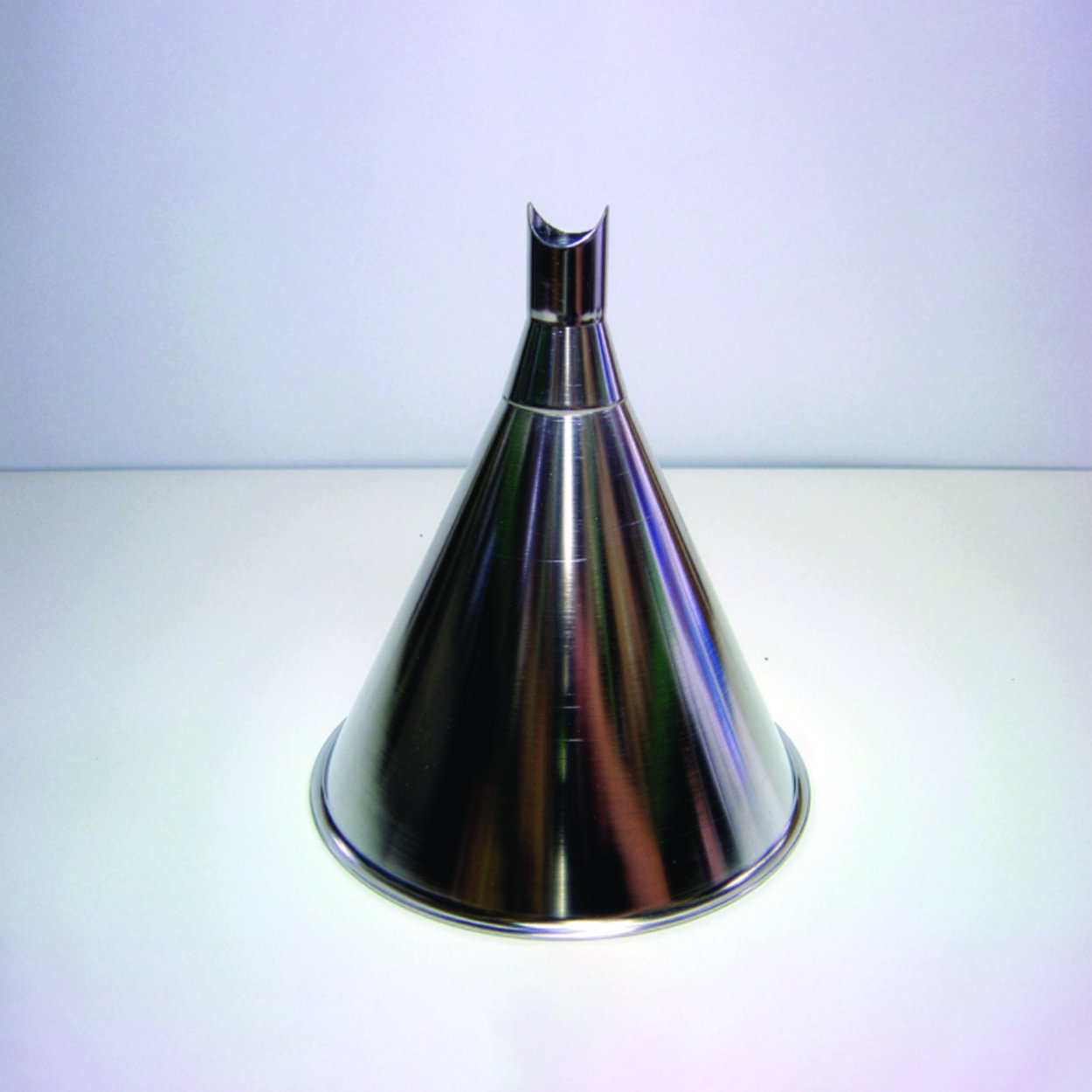 Funnel for V-chute, stainless steel