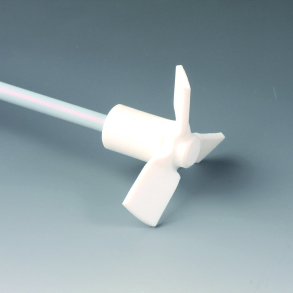 Asta di agitazione, 3-pale, PTFE, angolari