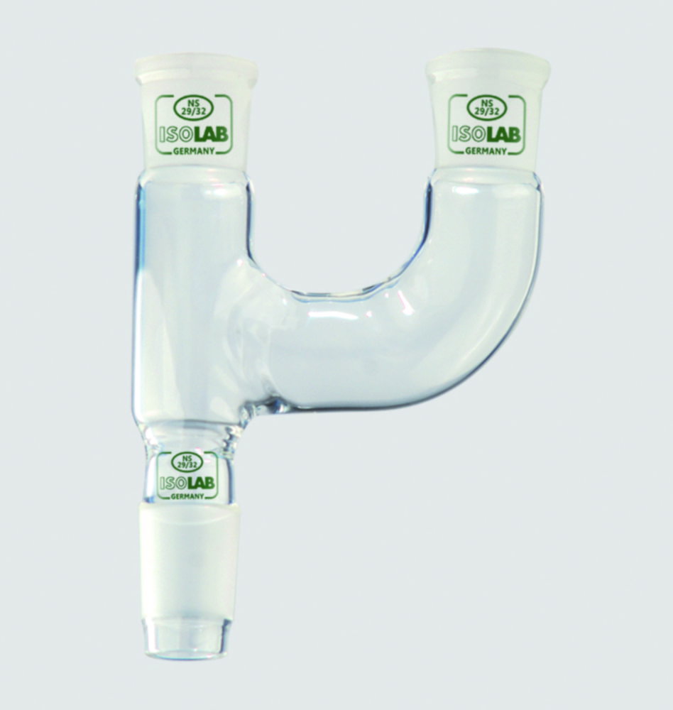 Adattatori multipli, 2 colli, vetro borosilicato 3.3