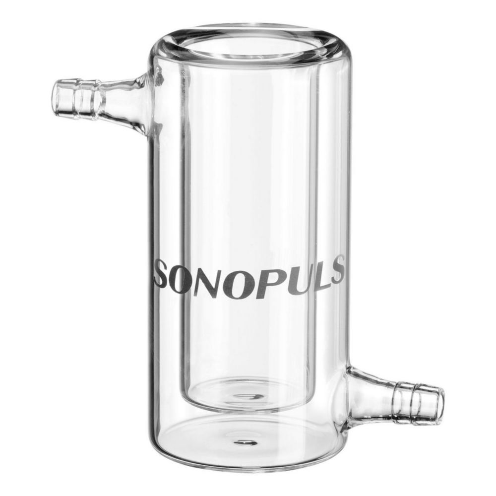 Glass sample vessels, Borosilicate glass 3.3 for Ultrasonic homogenisers SONOPULS, cooling vessel