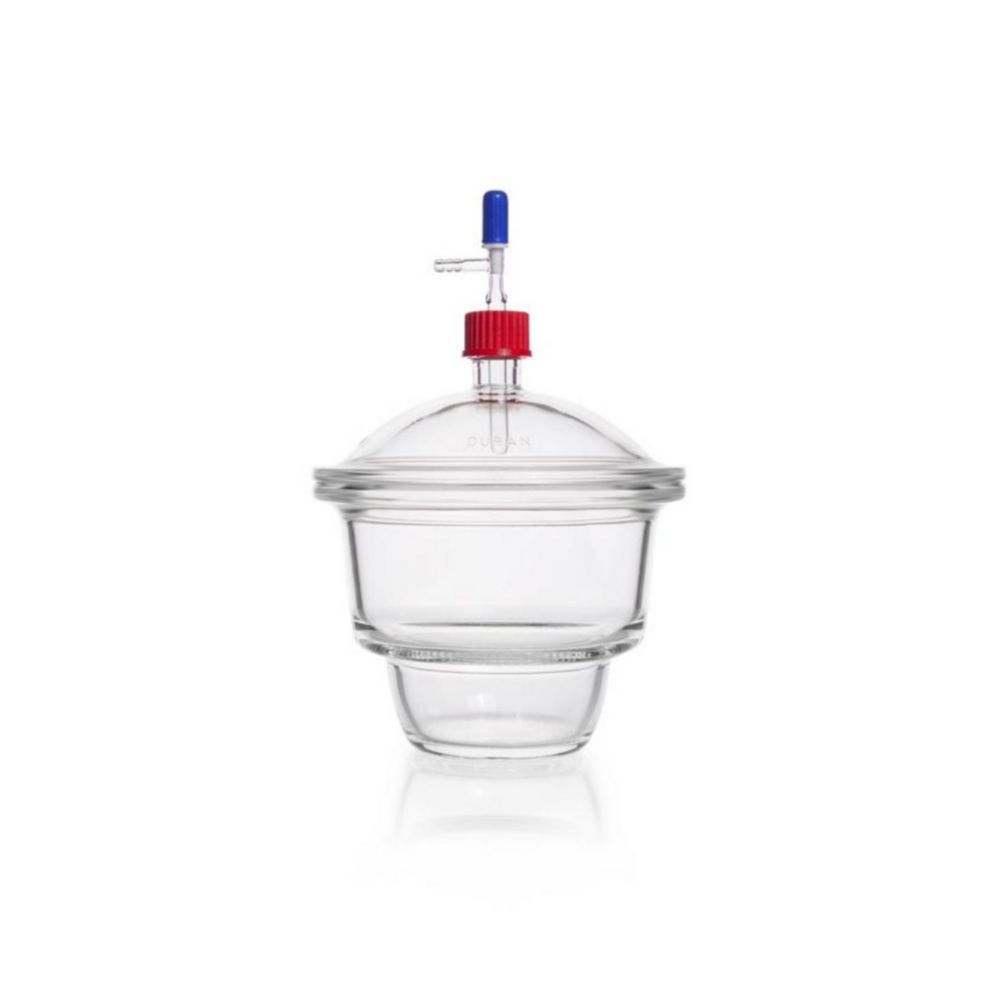 Vacuum-Desiccators, DURAN®, MOBILEX, with vacuum connection, without porcelain plate