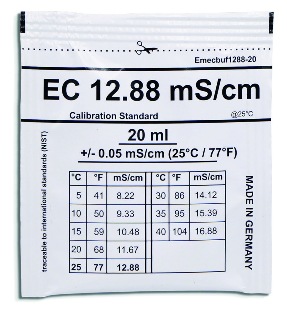 Conductivity calibration solutions