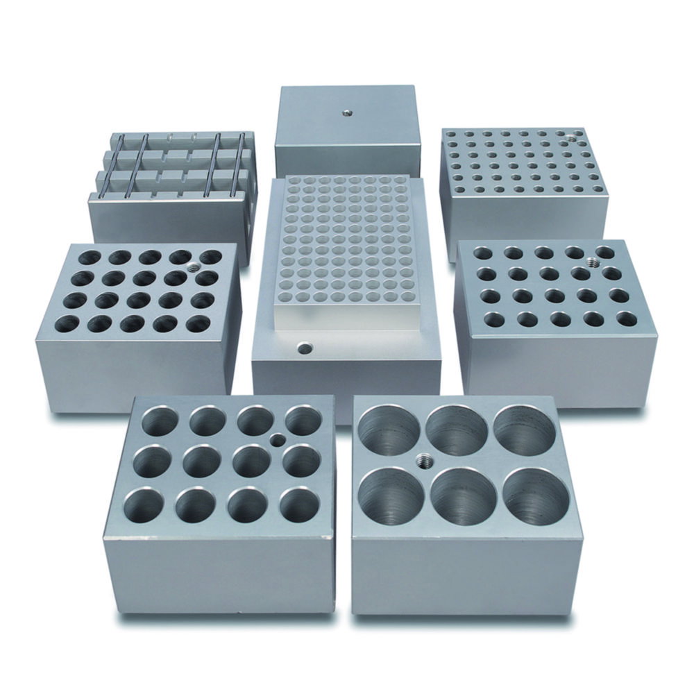 Aluminium block, solid, for block heaters BH-200 series