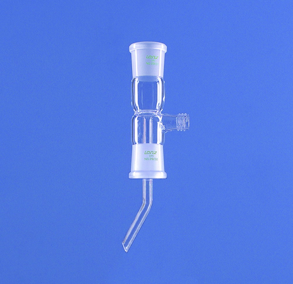 Adapters for distilling receivers acc. to Bredt, DURAN® tubing, straight