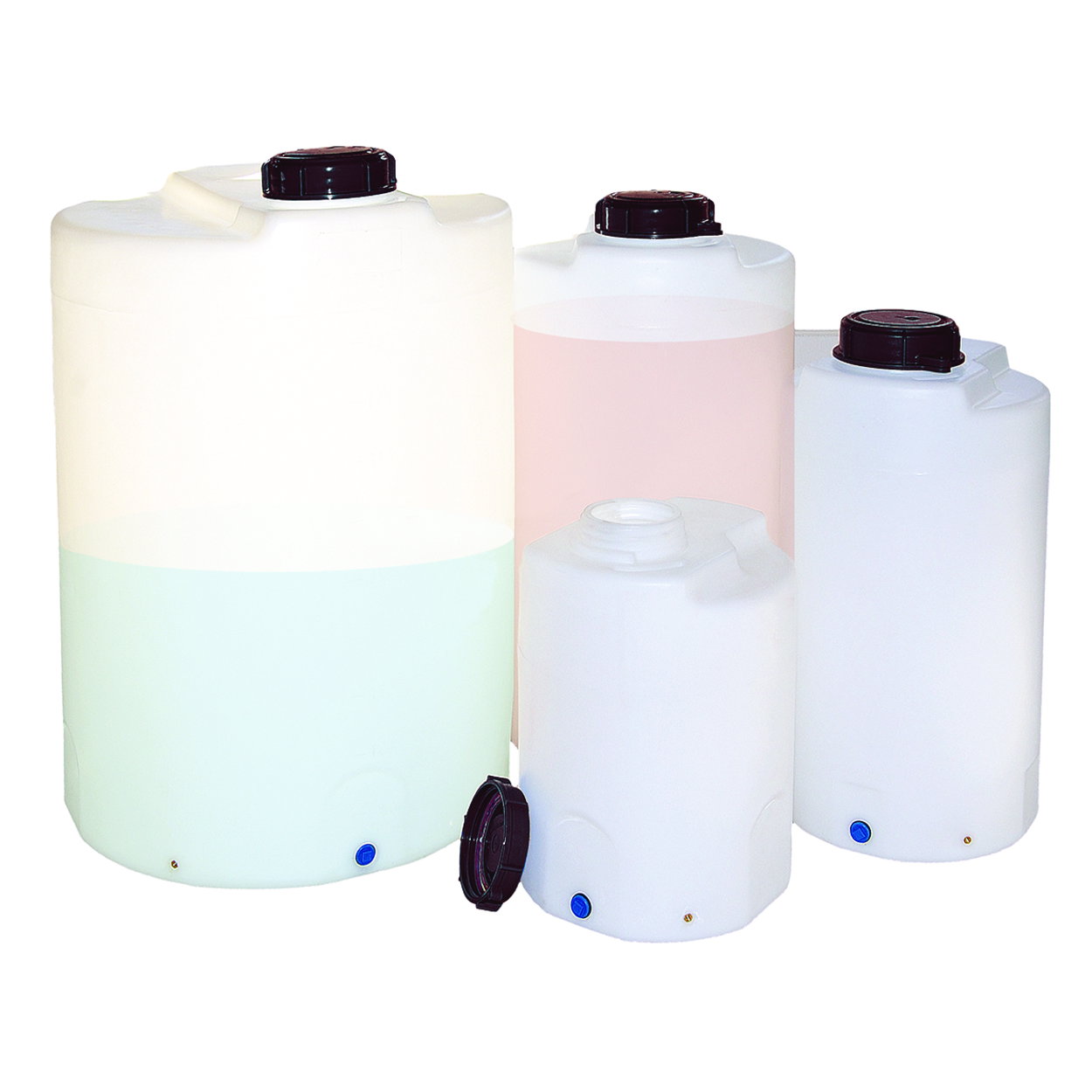 Mixing and dosing container, LDPE, with screw cap