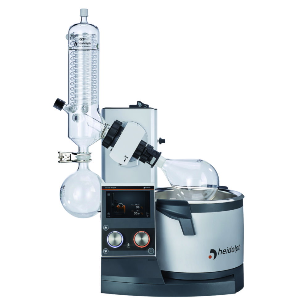 Evaporatori rotanti Hei-VAP Expert, con sollevatore a motore, condensatore verticale
