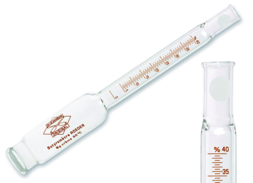 Butirrometri per crema Roeder con accessori