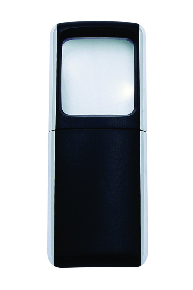 Lente d'ingrandimento rettangolare con luce LED