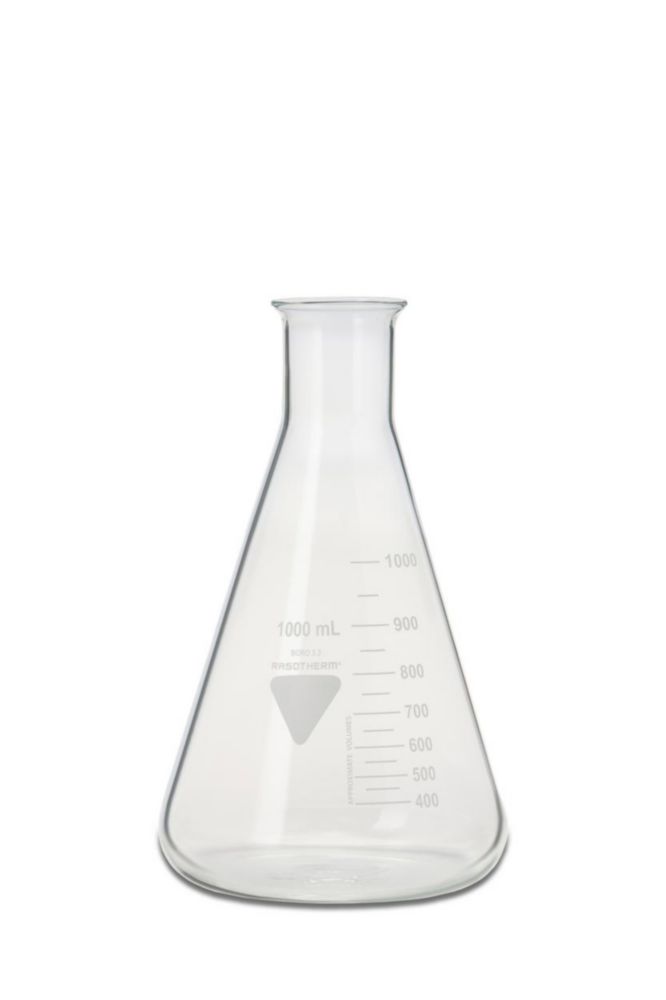 Beute Erlenmeyer, vetro Borosilicato 3.3, bocca stretta