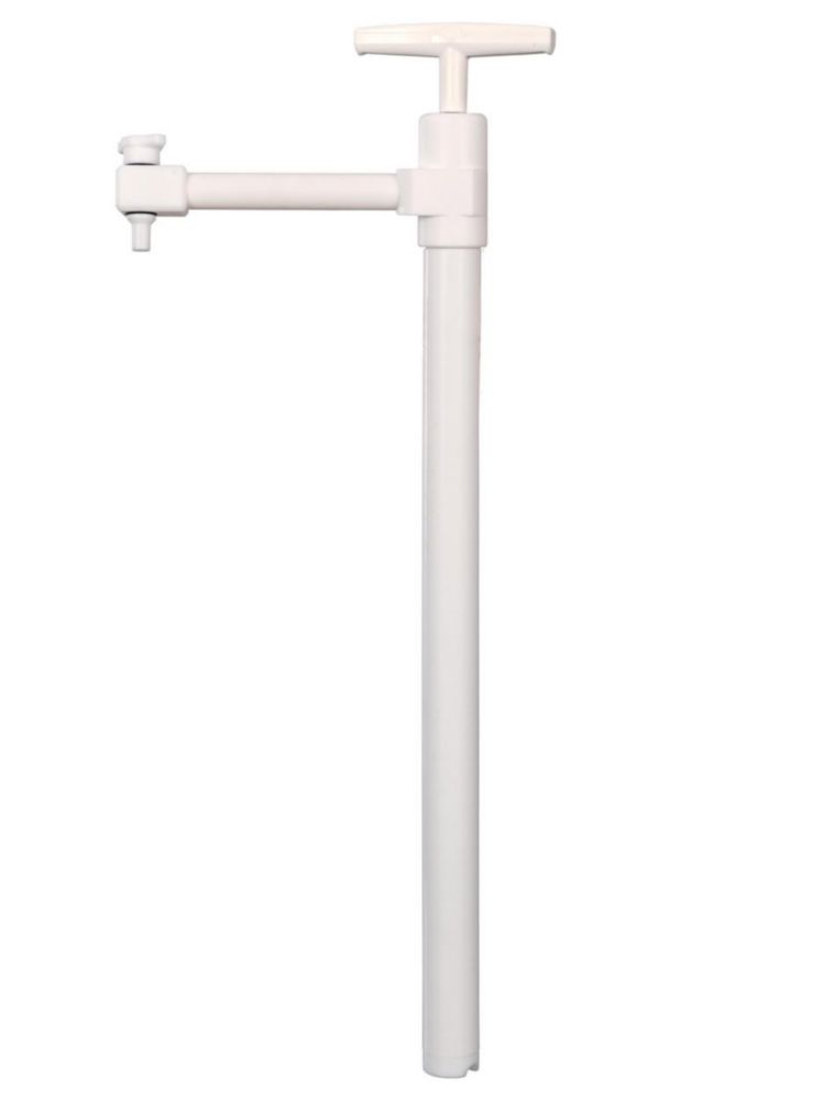 Barrel pump, PTFE, with discharge tube