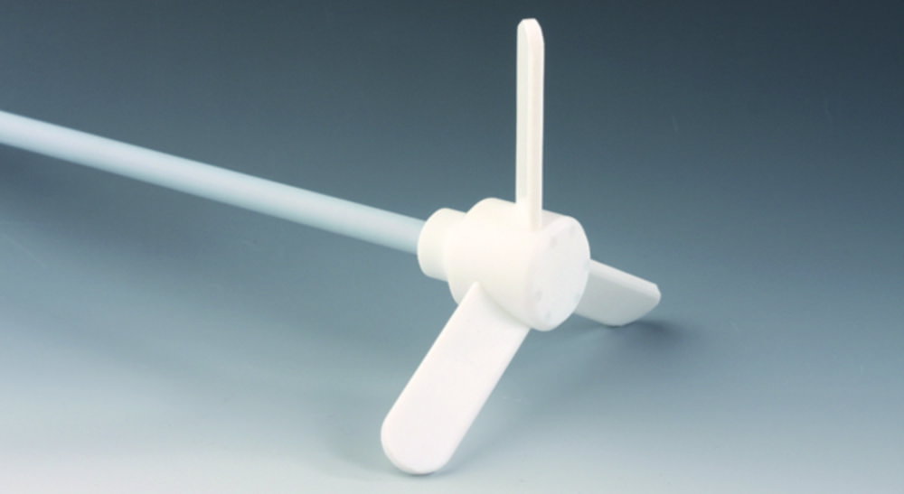 Asta di agitazione, 3-pale, PTFE, rotonde