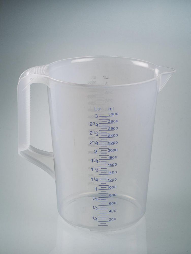 Lattina di misura per l'industria, 3000 ml, manico chiuso, Ø 175mm, altezza 238mm