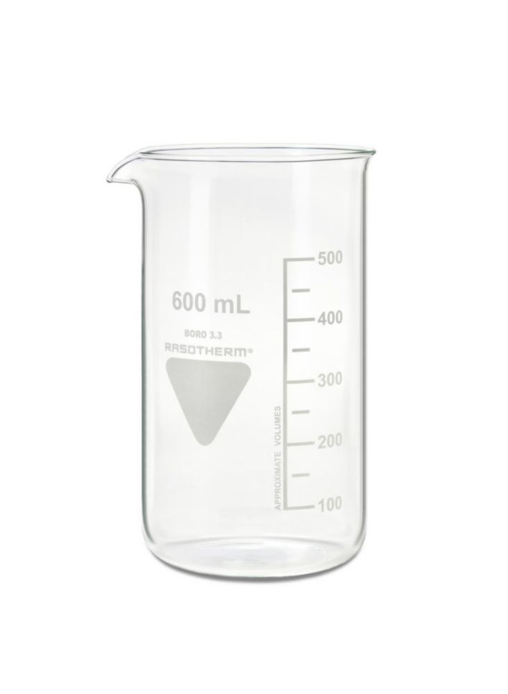 Beakers, vetro Borosilicato 3.3, forma alta