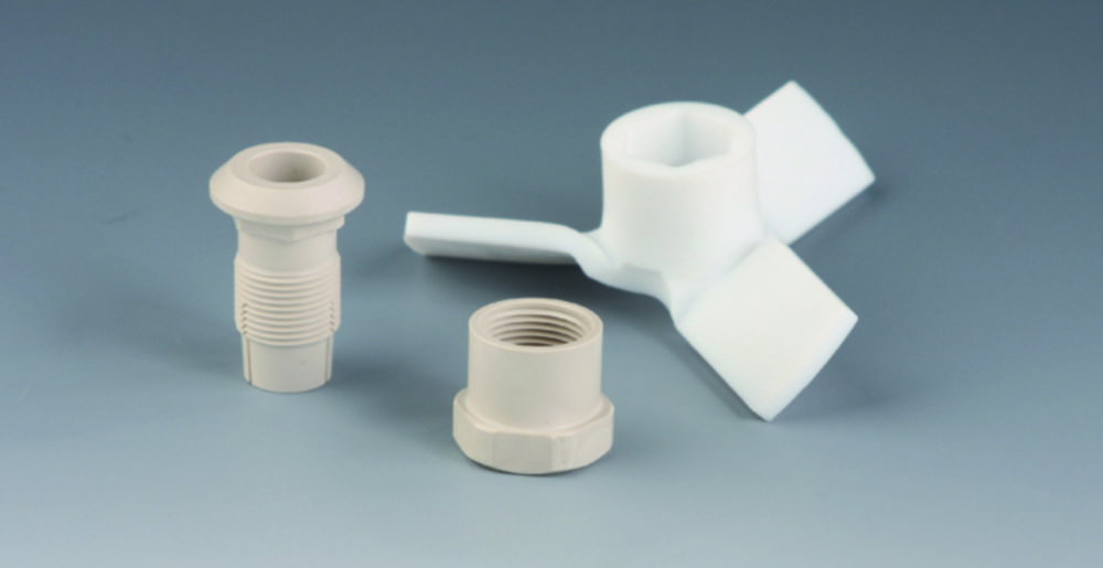 Additional stirrer blades for stirrer shafts, PTFE, Propeller three-bladed