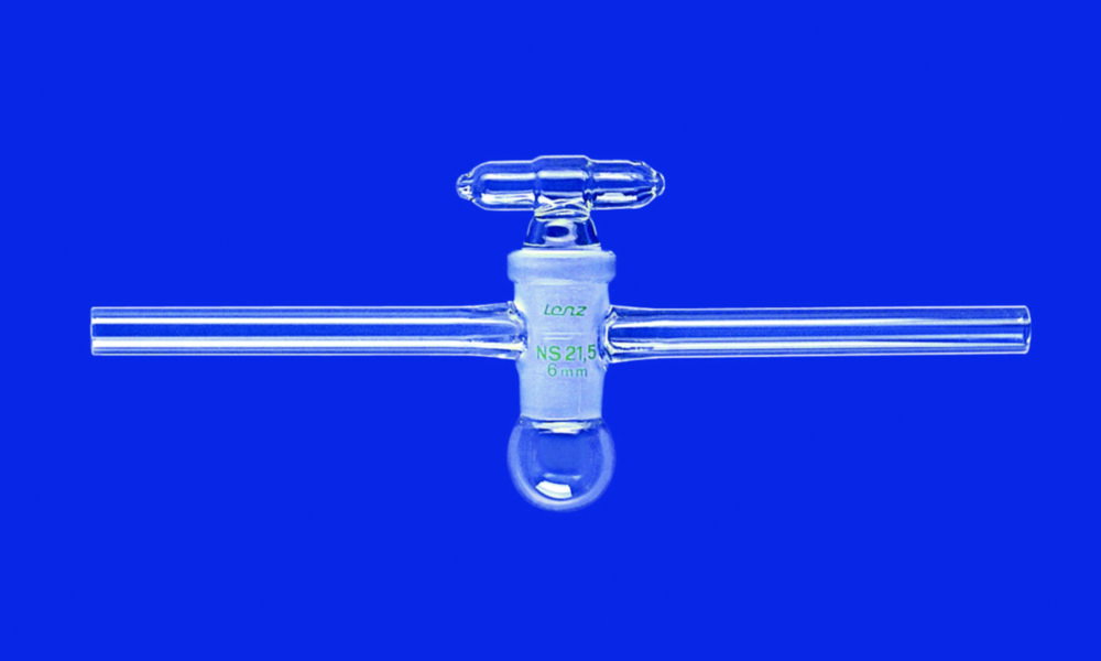 Vacuum stopcocks, one-way, borosilicate glass 3.3, straight