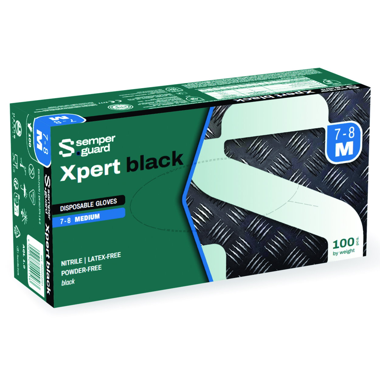 Guanti monouso, Semperguard® Xpert Black, Nitrile