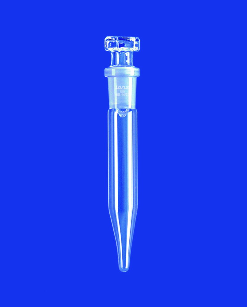 Provette con giunto NS, fondo conico, tubo DURAN®, con tappo PE