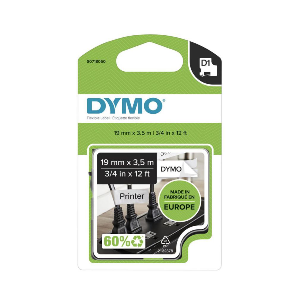 Nastri D1 per etichette ad alte prestazioni per stampanti di etichette DYMO®