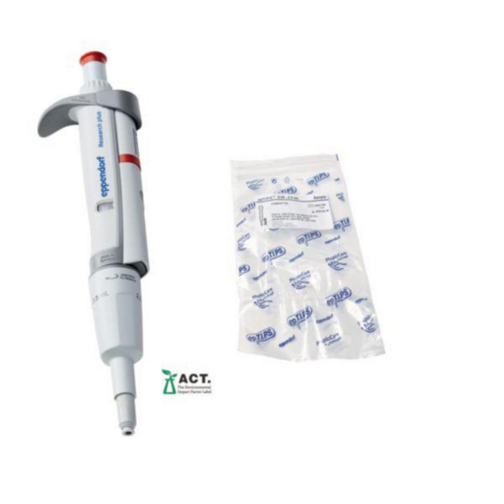Micropipette a singolo canale Eppendorf Research® plus (General Lab Product), volume variabile