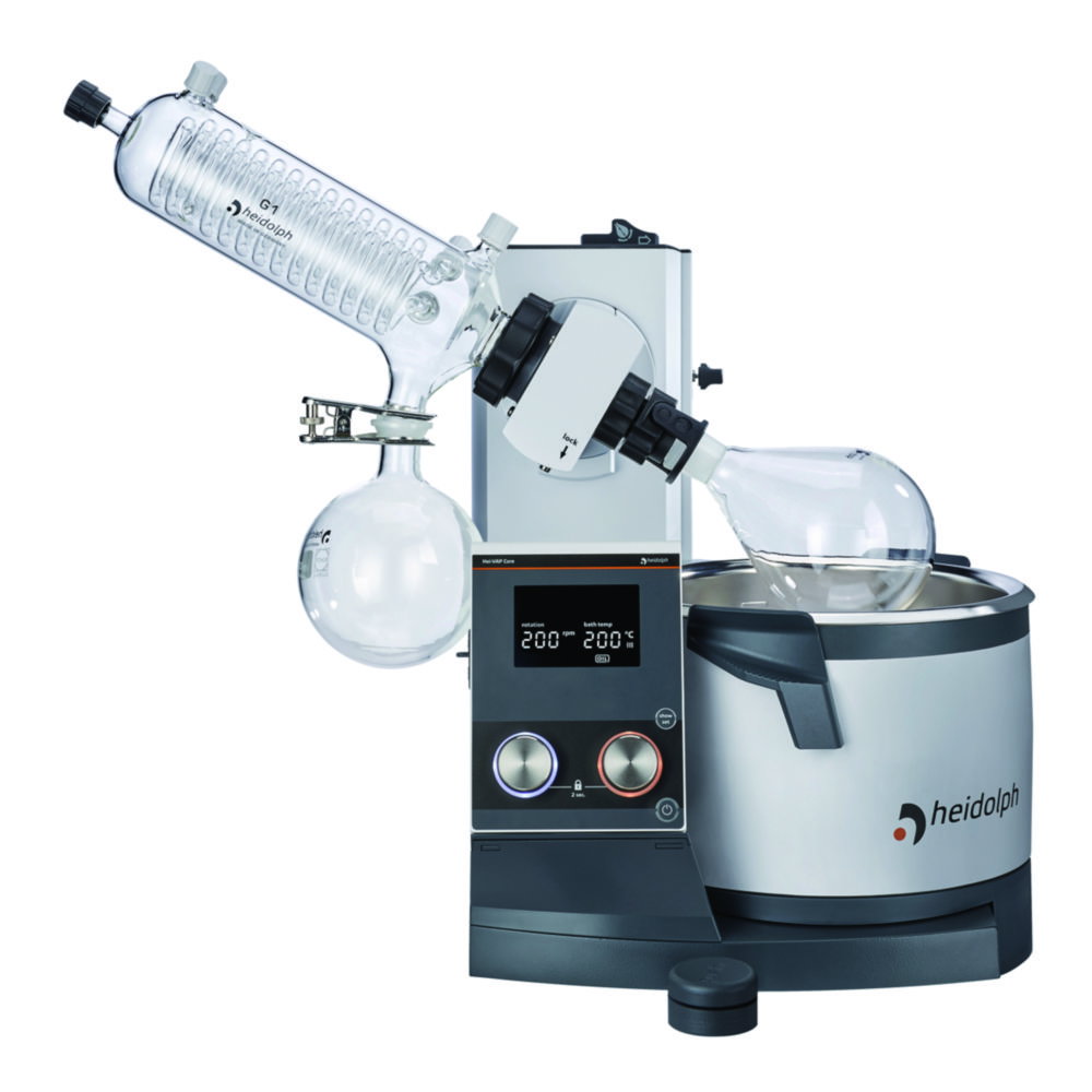 Evaporatori Rotanti Hei-Vap Core, con sollevatore manuale, condensatore angolato