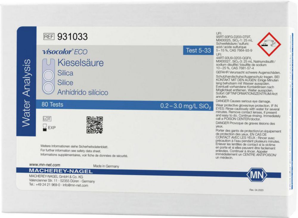 Test Kits, VISOCOLOR®ECO per analisi acque