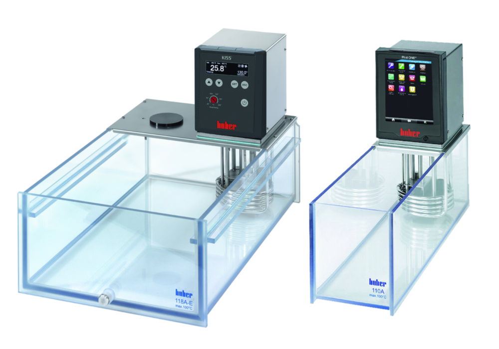 Heating bath thermostats CC, with polycarbonate bath