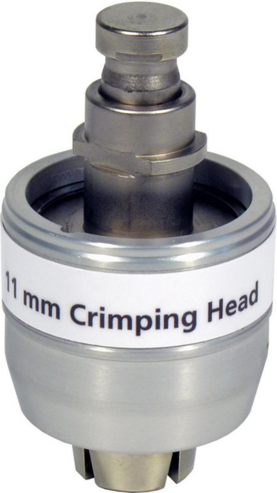 Crimping heads for crimp caps