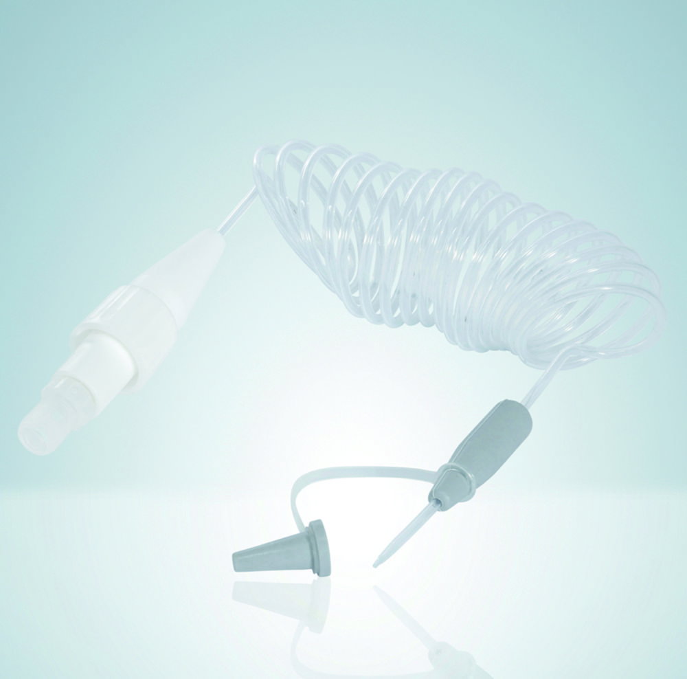 Unità tubo di scarico, flessibile, per dosatori a bottiglia e burette digitali