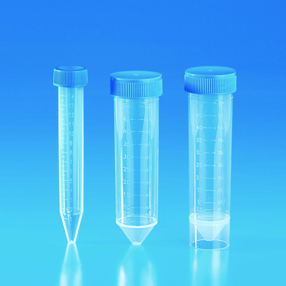 Provette coniche per centrifuga, PP, graduate