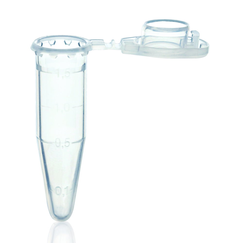 Provette per microcentrifuga, PP, con coperchio